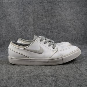 Nike Shoes Mens 10 Sneakers SB Stefan Janoski Leather Skate Casual White Lace Up